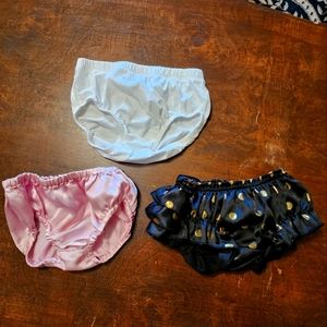 Set of 3 bloomers, black and gold faded a little on bottom as seen in pics